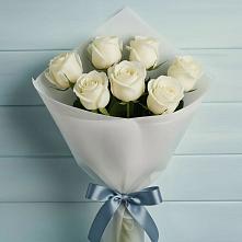 Букет 7 Белых роз Эдлесс Лав #REPLACE_PRED# Чайковском
