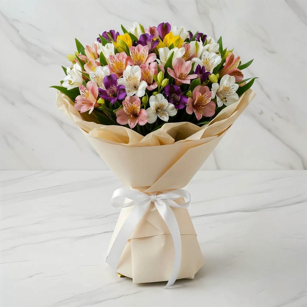 Букет цветов из: Альстромерии в Чайковском