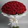 Букет 101 Красная роза Блэк Мэджик в Чайковском