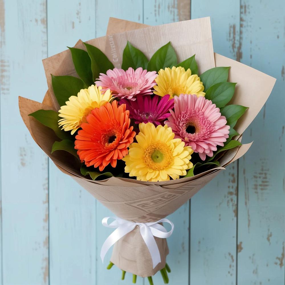 Букет цветов из: Герберы в Чайковском