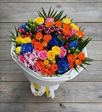 Букет цветов из:  Розы и Хризантемы в Чайковском