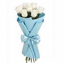 Букет 7 белых роз Проуд #REPLACE_PRED# Чайковском