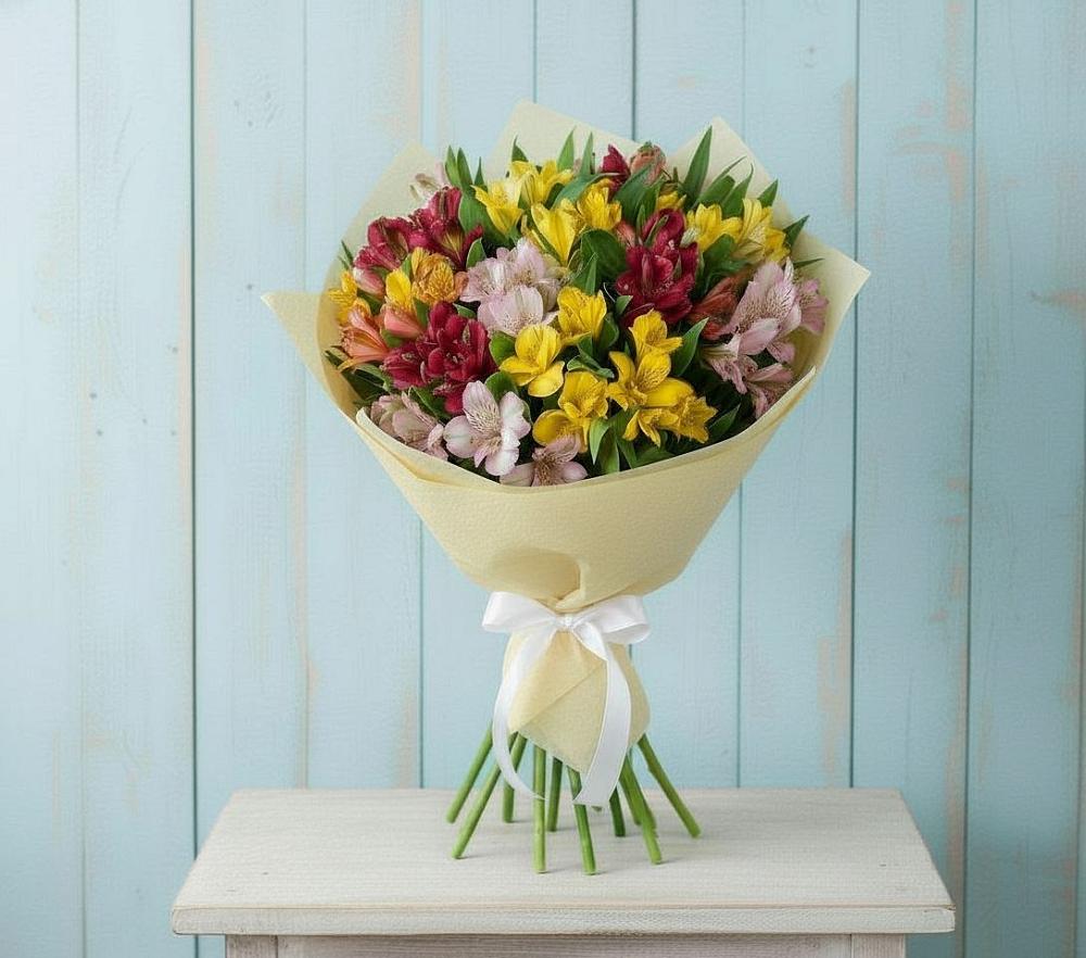 Букет цветов из: Альстромерии в Чайковском