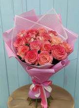 Букет 15 Розовых роз Равель #REPLACE_PRED# Чайковском