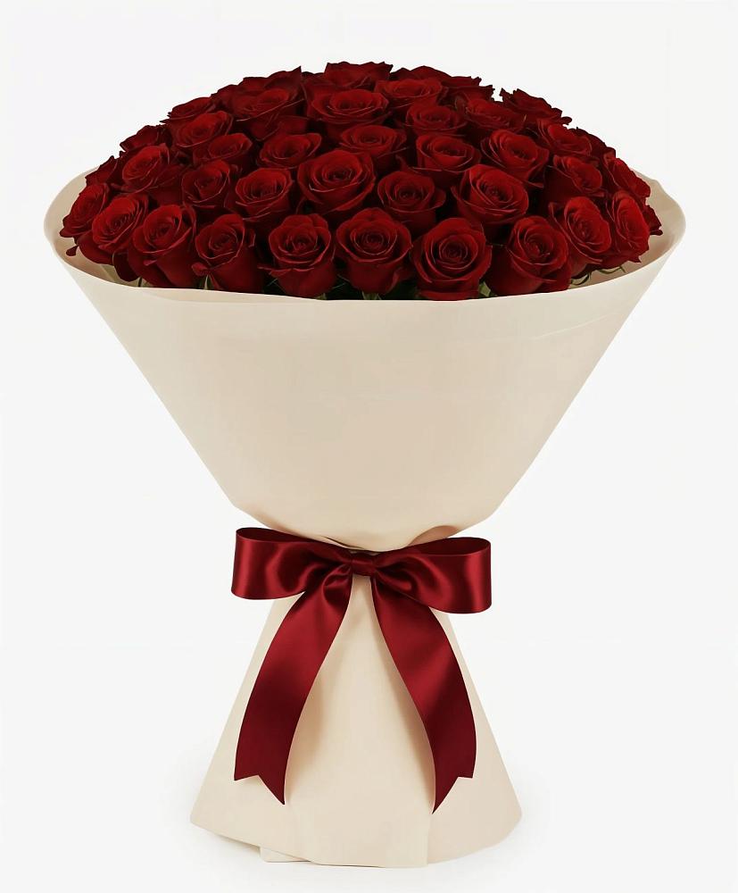 Букет 101 Бордовая роза Блэк Бакарра в Чайковском