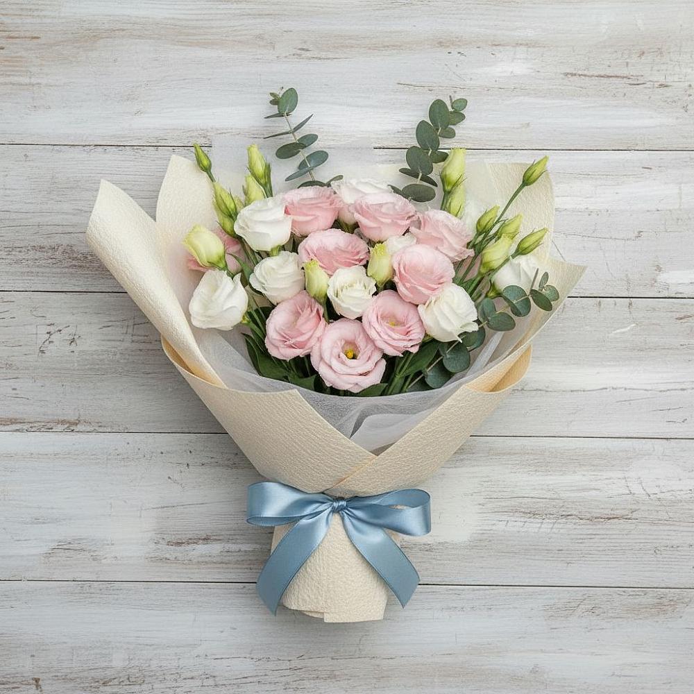 Букет цветов из: Лизиантусы в Чайковском